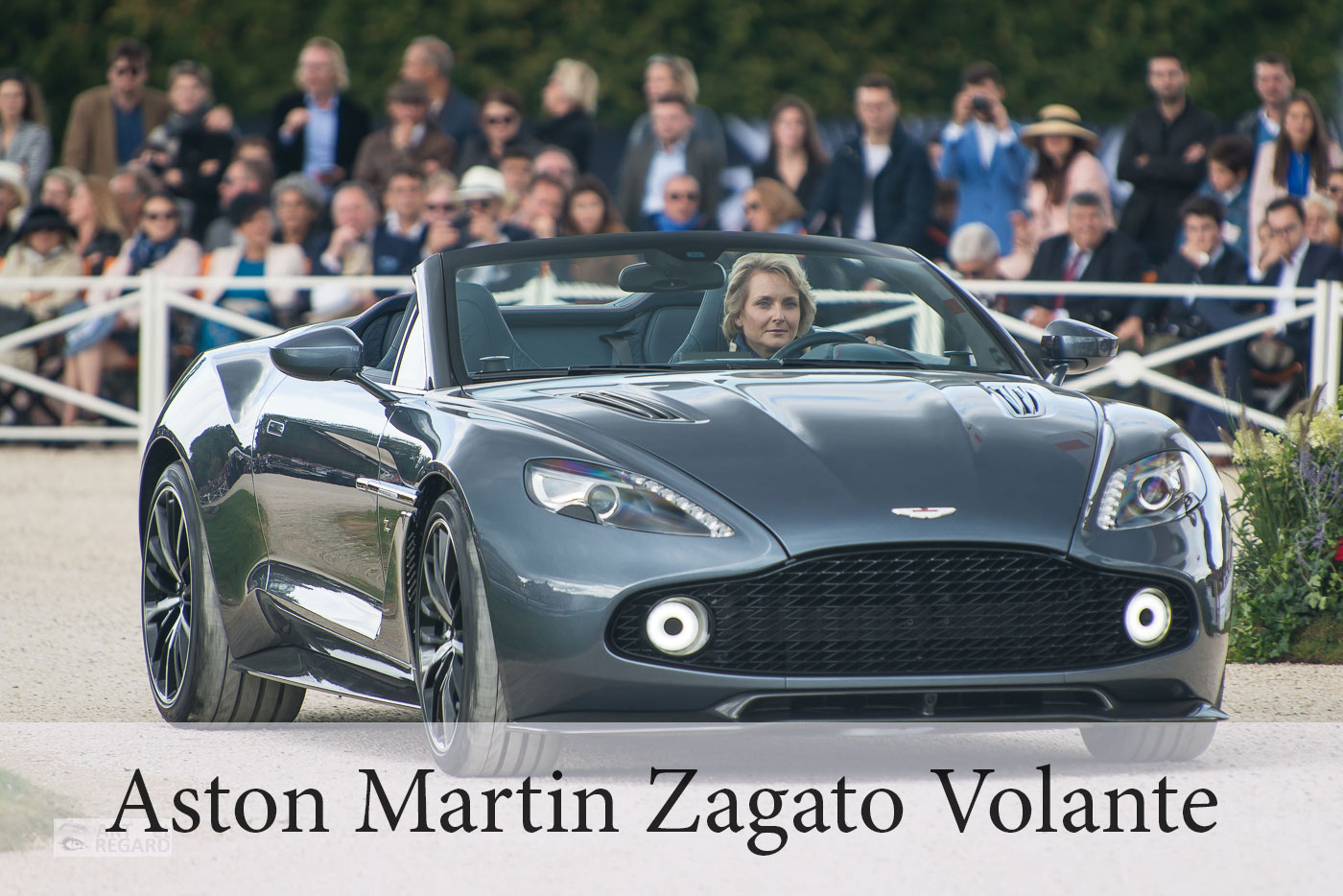 Aston Martin Vanquish Zagato Volante Présentation de l' Aston Martin Vanquish Zagato Volante à Chantilly